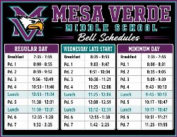 MVMS Schedule
